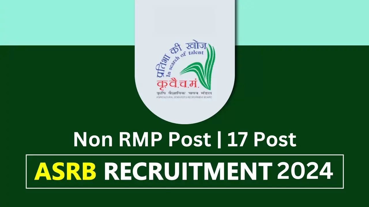 ASRB Non RMP Jobs Vacancy 2024