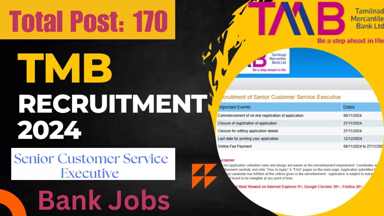 Bank Jobs, TMB Recruitment 2024, Latest Jobs 2024, Sarkari Result, Sarkari Bharti 2024, Sarkari Result 2024,