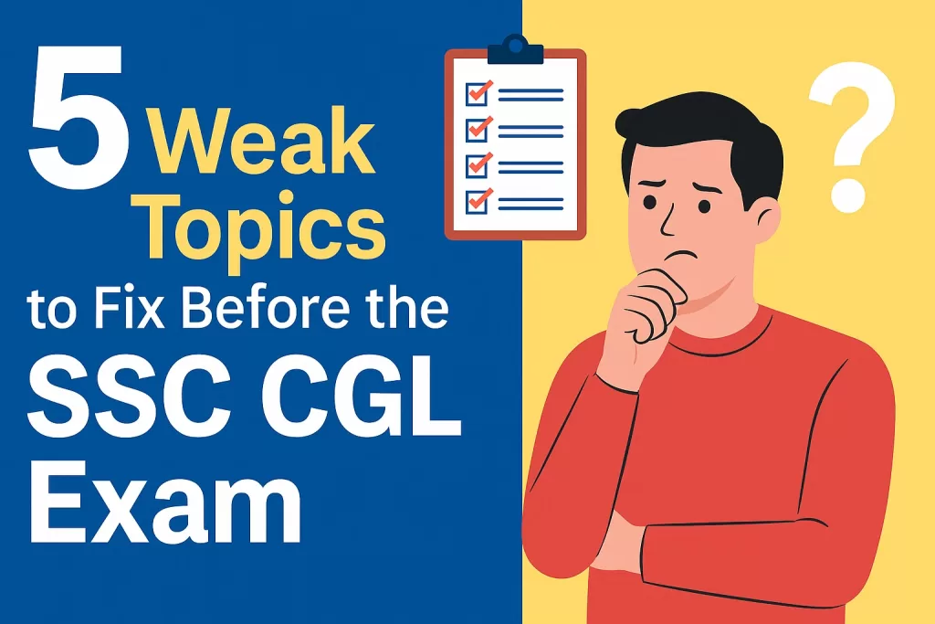 ssc cgl 2025 weak topics