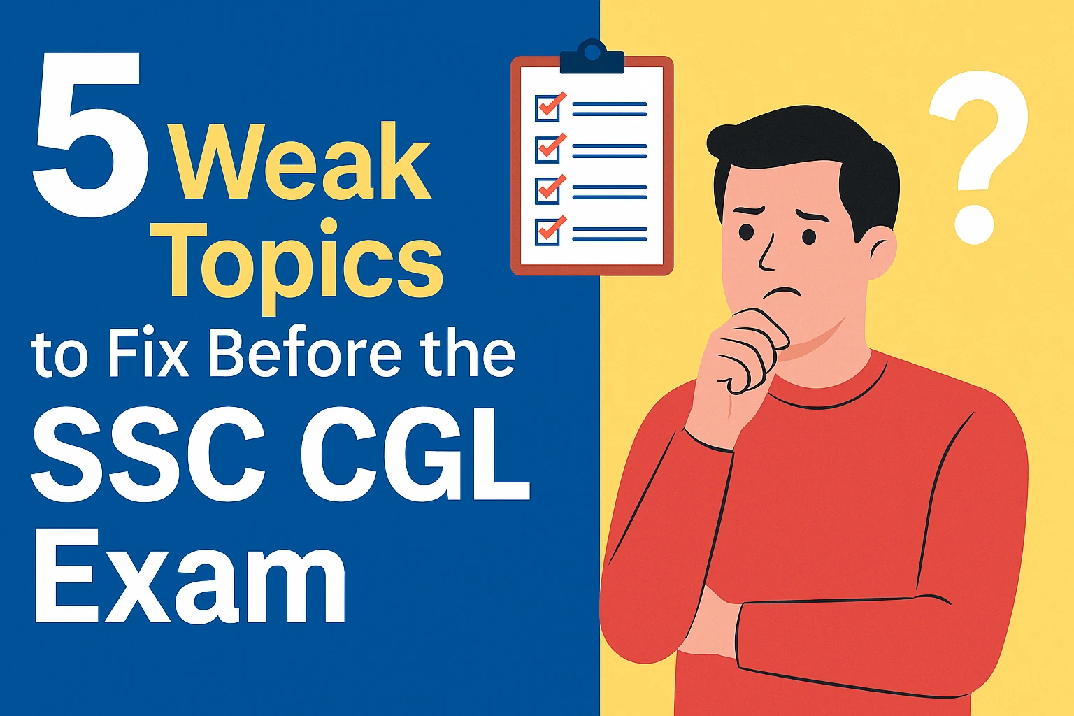 ssc cgl 2025 weak topics