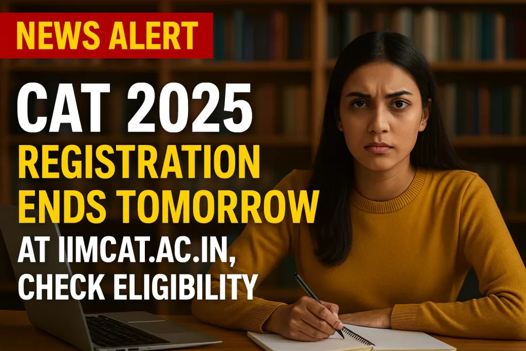 CAT 2025 Registration Ends Tomorrow at iimcat.ac.in: Check Eligibility and How to Apply