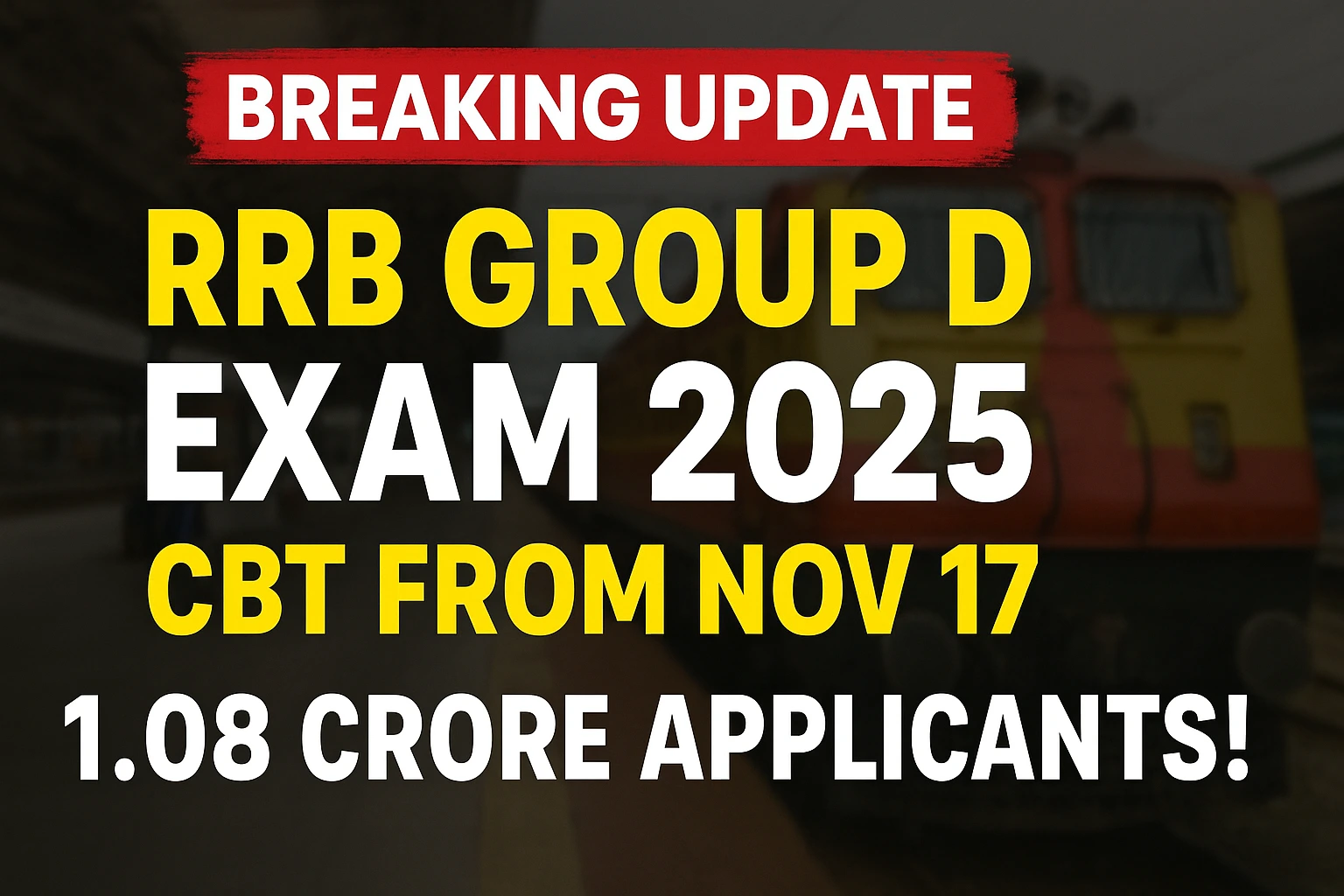 RRB Group D Exam 2025 Announced
