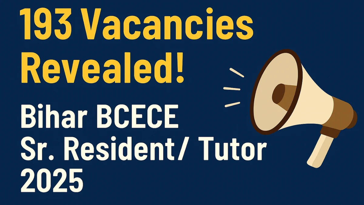 Bihar BCECE Sr. Resident